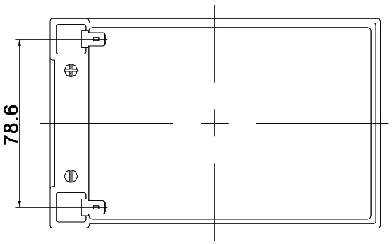 TLV12120CM - 6-DZM-12 12V 12Ah Deep Cycle Mobility Battery - Top Diagram