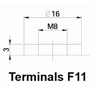 12V 110Ah Battery, F11 Terminals