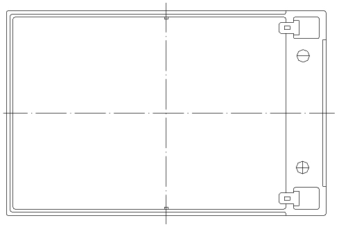 TLV12150 - 12V 15Ah Sealed Lead Acid Battery with F2 Terminals - Top Diagram