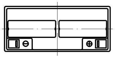 TLV12150F3 - 12V 15Ah Sealed Lead Acid Battery with F3 Terminals - Top Diagram