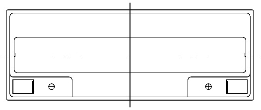 TLV12200DC - 12V 20Ah Deep Cycle battery with M5 Insert Terminals - Top Diagram