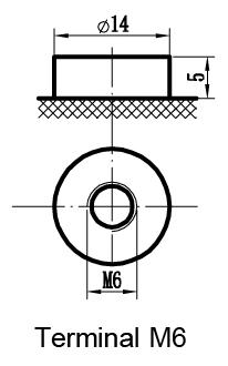 TLV12450M6 - Terminal Type: M6