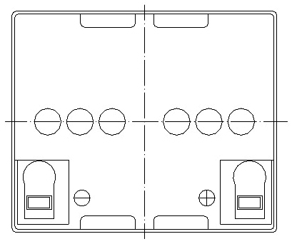 TLV12450F6 - 12V 45Ah Sealed Lead Acid Battery with F6 Terminals - Top Diagram