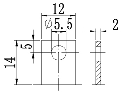 TLV6200 - 6V 20Ah Sealed Lead Acid Battery with Nut & Bolt Terminals - Terminal Diagram
