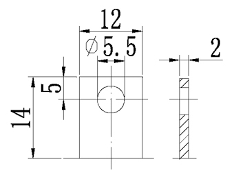 TLV6360F3 - 6V 36Ah Sealed Lead Acid Battery with F3 Terminals - Terminal Diagram