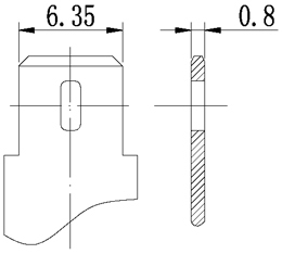 TLV6420F2 - 6V 42Ah Sealed Lead Acid Battery with F2 Terminals - Terminal Diagram